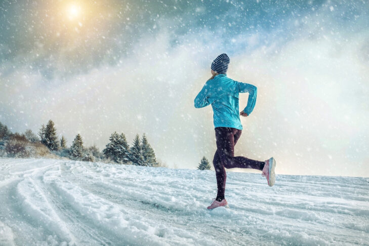 Ausdauertraining ist auch im Winter kein Problem und es ergänzt Skigymnastik optimal.