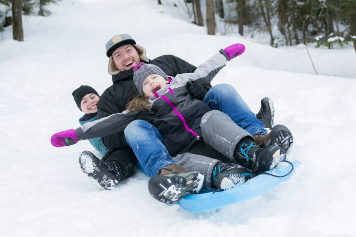 Rodeln ist wohl die gängigste Aktivität in den Wintermonaten