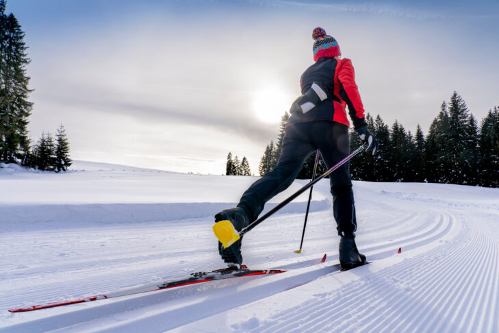 Zwischen Oberstaufen und Oberstdorf sowie im gesamten Allgäu können Langläufer im Winter etwa 100 Loipenkilometer erkunden.
