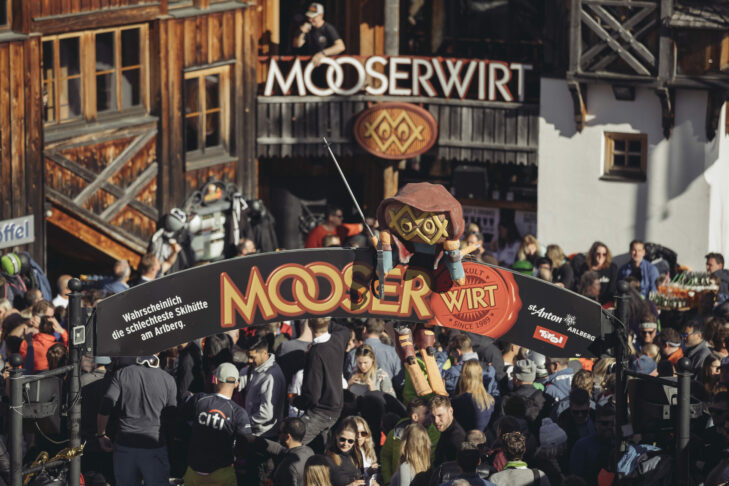 Der MooserWirt lädt auf der Talabfahrt zum Après-Ski ein.