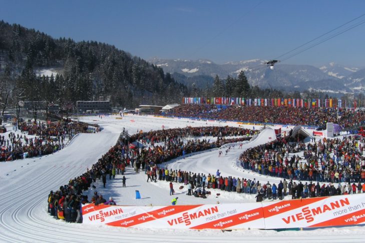Arena do biegówek w Oberstdorf podczas Mistrzostw Świata. 