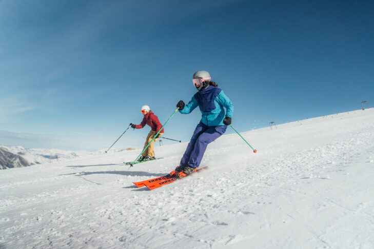 Na lodowcu w ośrodku narciarskim Les Deux Alpes znajdują się jedne z najwyżej położonych tras narciarskich we Francji.