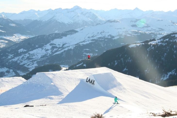 Snowpark w Laax.