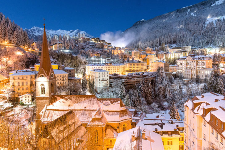 W Bad Gastein wieczorem panuje wyjątkowa atmosfera.