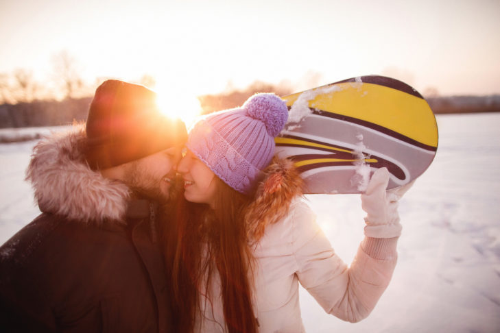 Flirter à la montagne : tout simplement romantique.