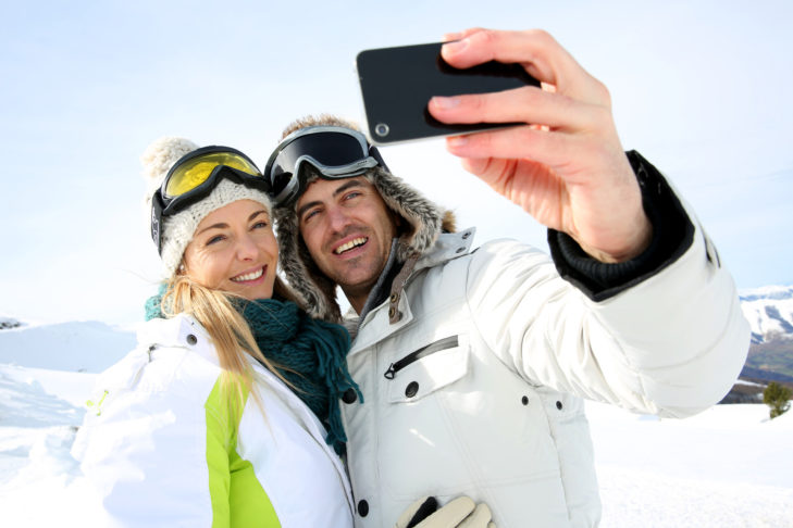 Toujours très populaires : les selfies de vacances