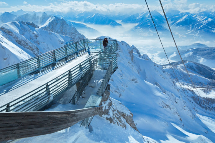 Vue imprenable depuis le Dachstein.