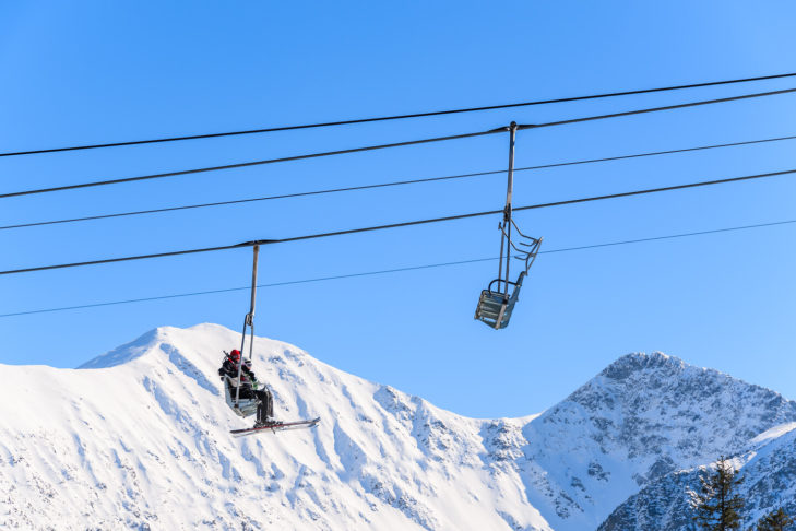 Remonte-pente moderne dans les Hautes Tatras slovaques