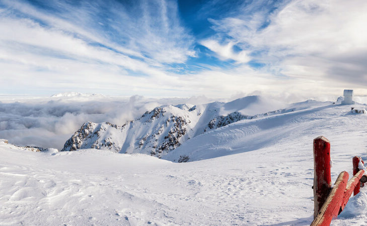 Vue du mont Helmos dans la station de ski de Kalavrita