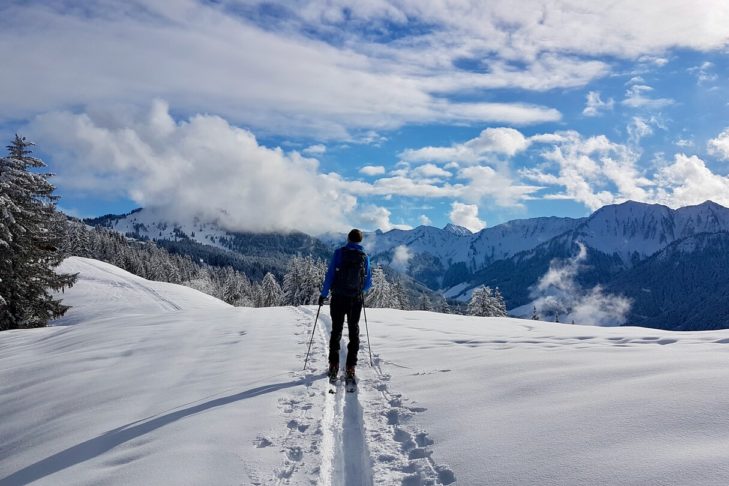 Rêve de neige fraîche dans le Vorarlberg.