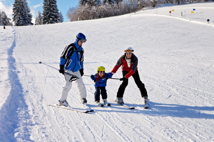 Avec ses nombreuses pistes larges et plates, le domaine skiable de Bodrost/Kartala est idéal pour les familles avec enfants.