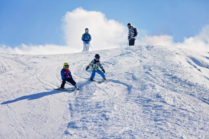 Le domaine skiable de Golte est particulièrement adapté aux familles.