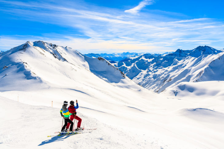 À Serfaus-Fiss-Ladis, petits et grands peuvent profiter de descentes parfaitement préparées et d'un impressionnant panorama de montagne.