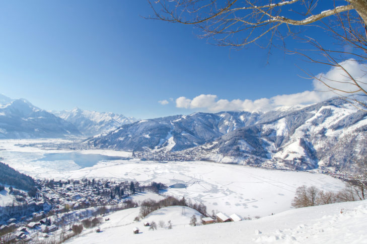La vue panoramique sur Zell am See.