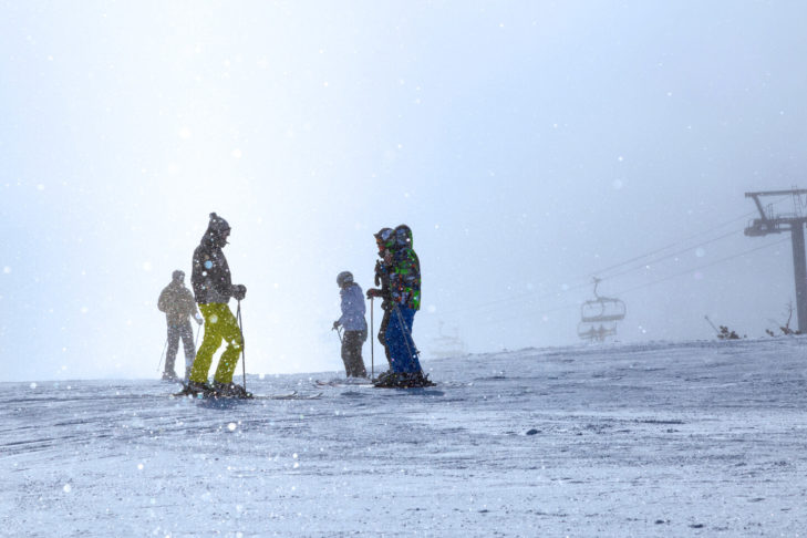 Tutto sfuma in un bianco uniforme: il whiteout.