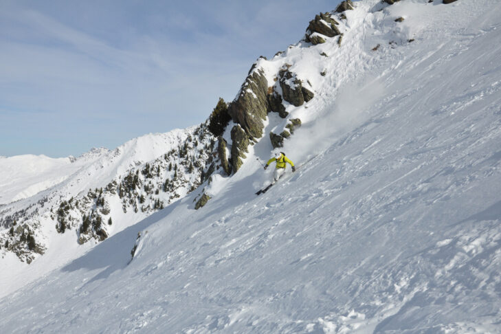 La discesa a valle di Chamonix, lunga 19 km e in gran parte non battuta, è la più lunga delle Alpi.