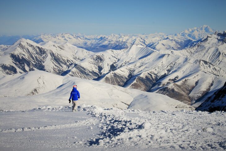 Il panorama sopra Les 2 Alpes è unico.