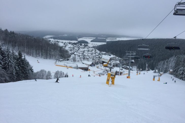 Lyžařský areál Winterberg je ideální pro začátečníky v zimních sportech