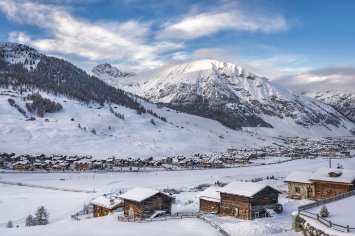 Malebná obec Livigno se táhne v délce několika kilometrů širokým údolím