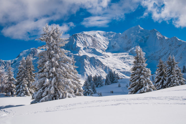 Mont Blanc je se svými 4 810 metry nejvyšší horou Alp