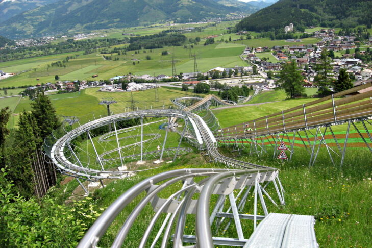 In Kaprun wartet mein einem über 1 km langen Alpine Coaster eine der längsten Sommerrodelbahnen Österreichs.