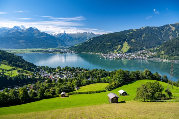 Der Zeller See mit mächtigen Bergen wie dem Kitzsteinhorn, ist das Zentrum der Region Zell am See-Kaprun.