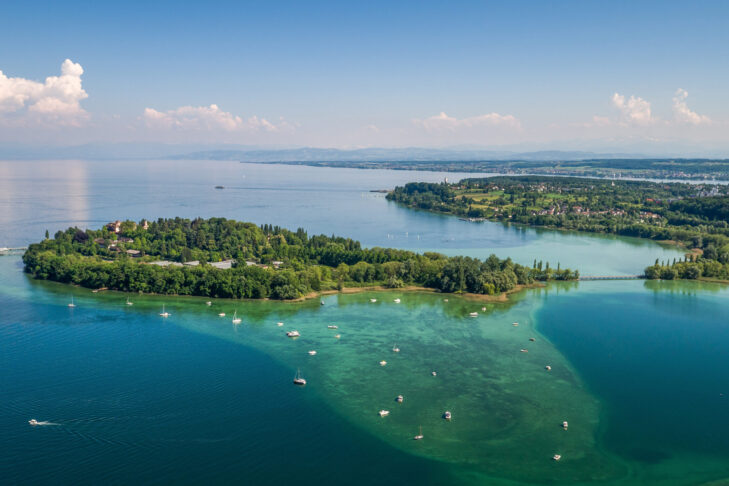 Die 45 Quadratmeter große Insel Mainau im Bodensee ist eines der schönsten Ausflugsziele der Region.