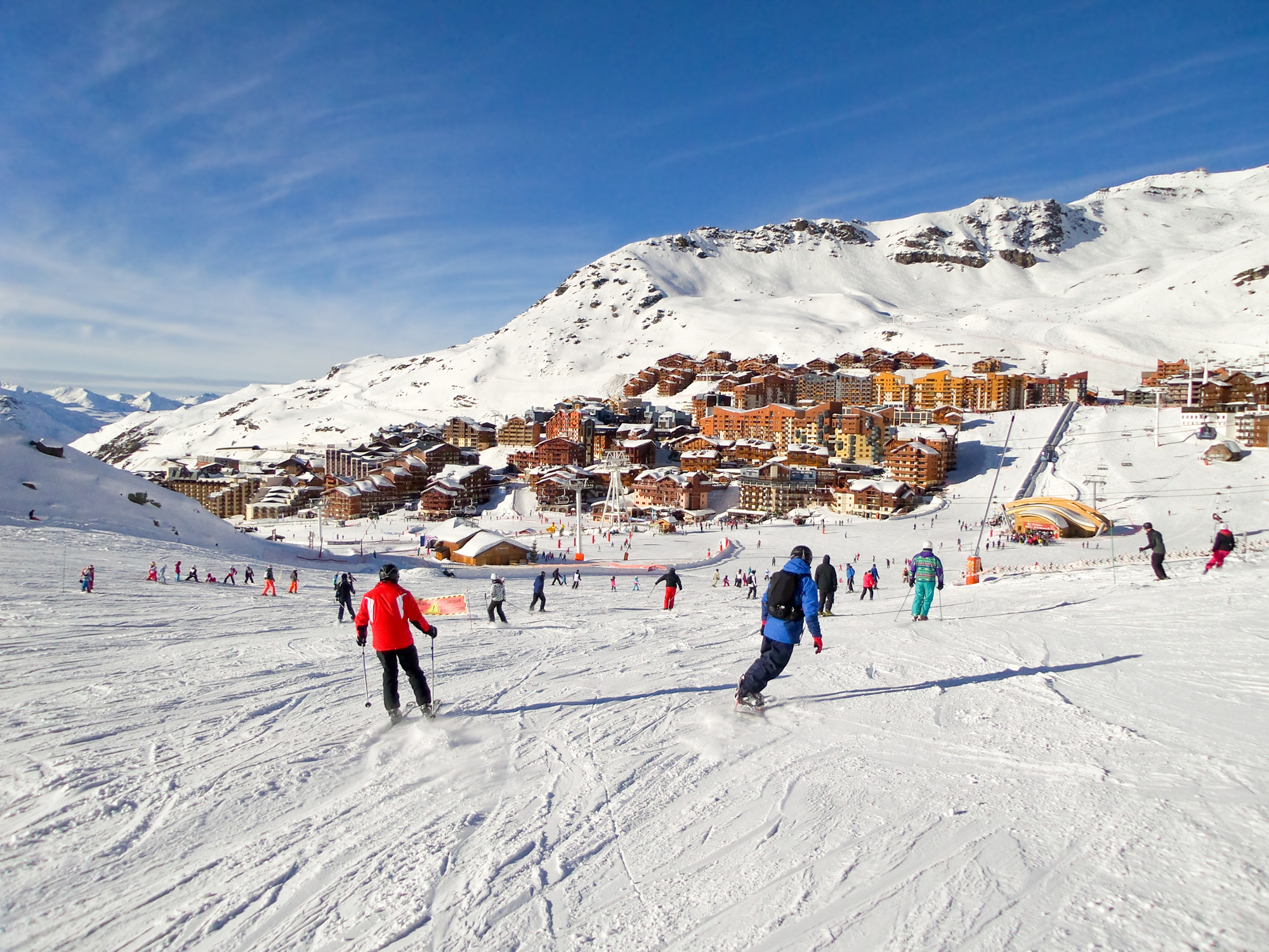 De 10 største skisportssteder i Frankrig
