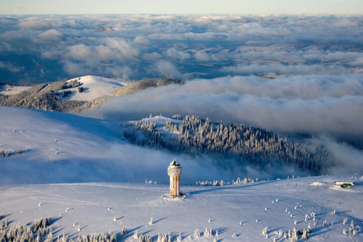 ”Pistenbully-paradiset” på Feldberg.