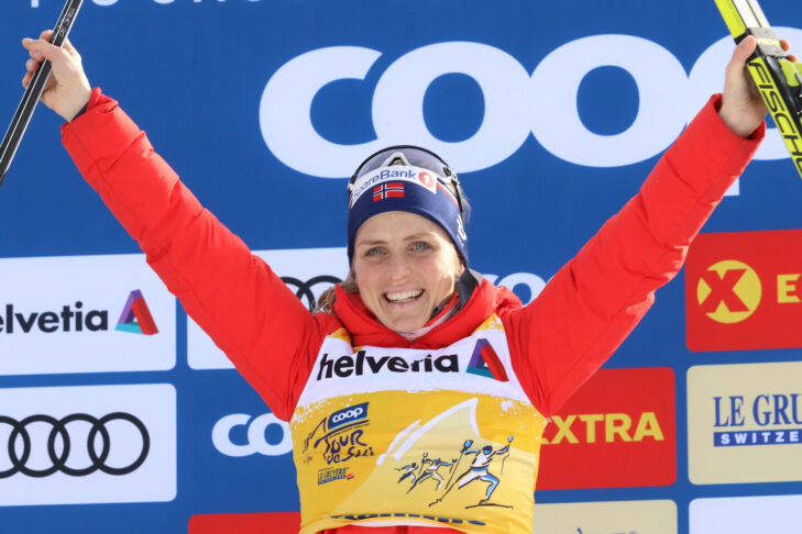 Norske Therese Johaug er med sine fire samlede sejre en af de mest succesrige langrendsløbere i Tour de Skis historie.