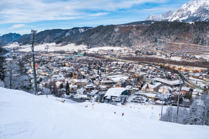 For enden af Planai ligger »Hohenhaus Tenne«, der er epicentret for après-ski i Schladming.